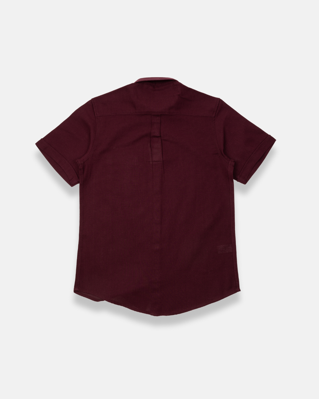 Camisa manga corta vino textura