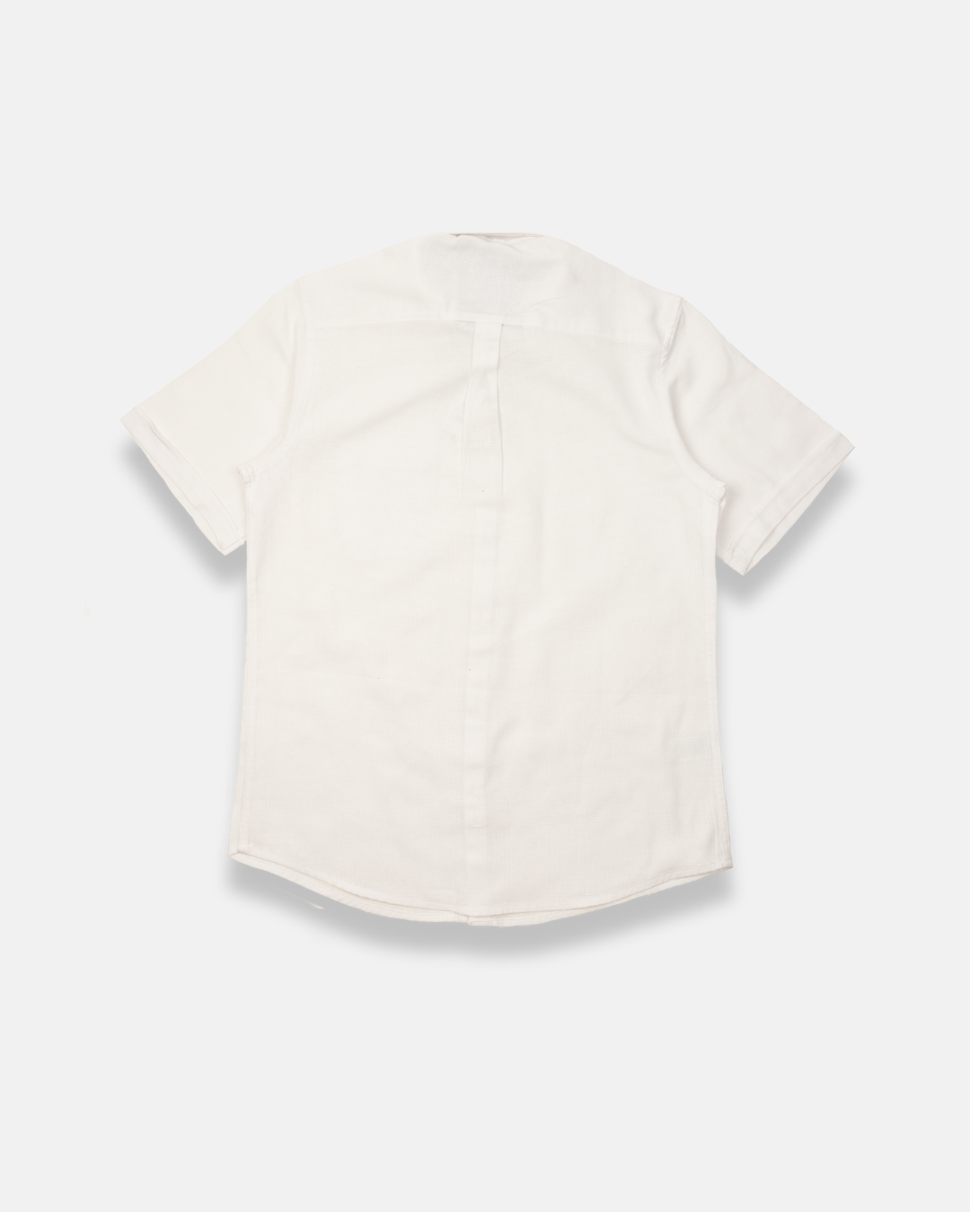 Camisa manga corta blanca textura