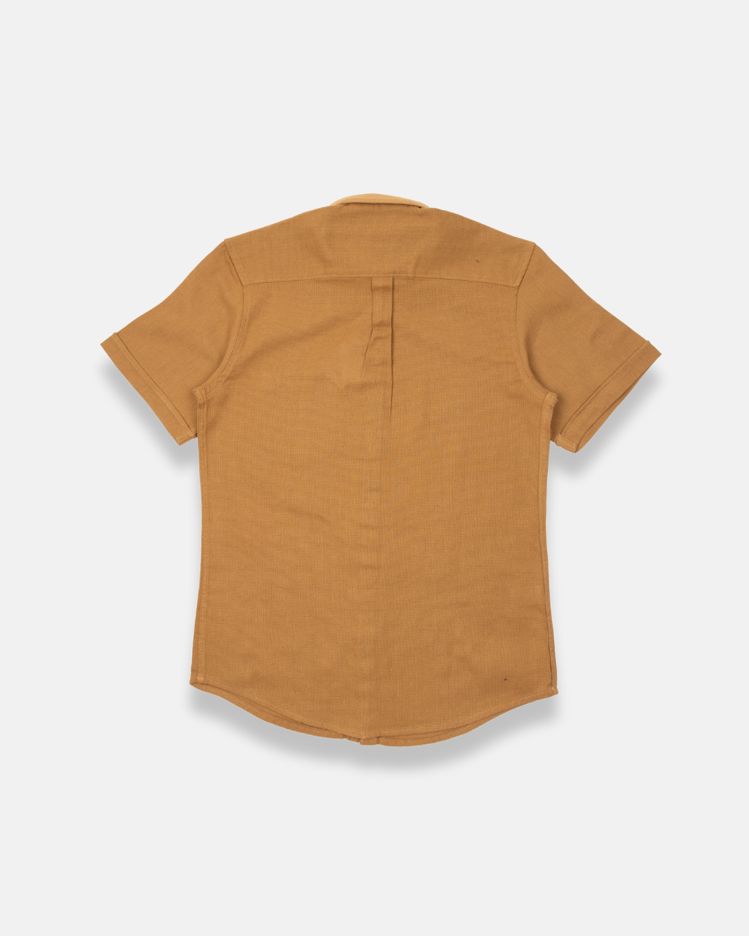 Camisa manga corta beige textura