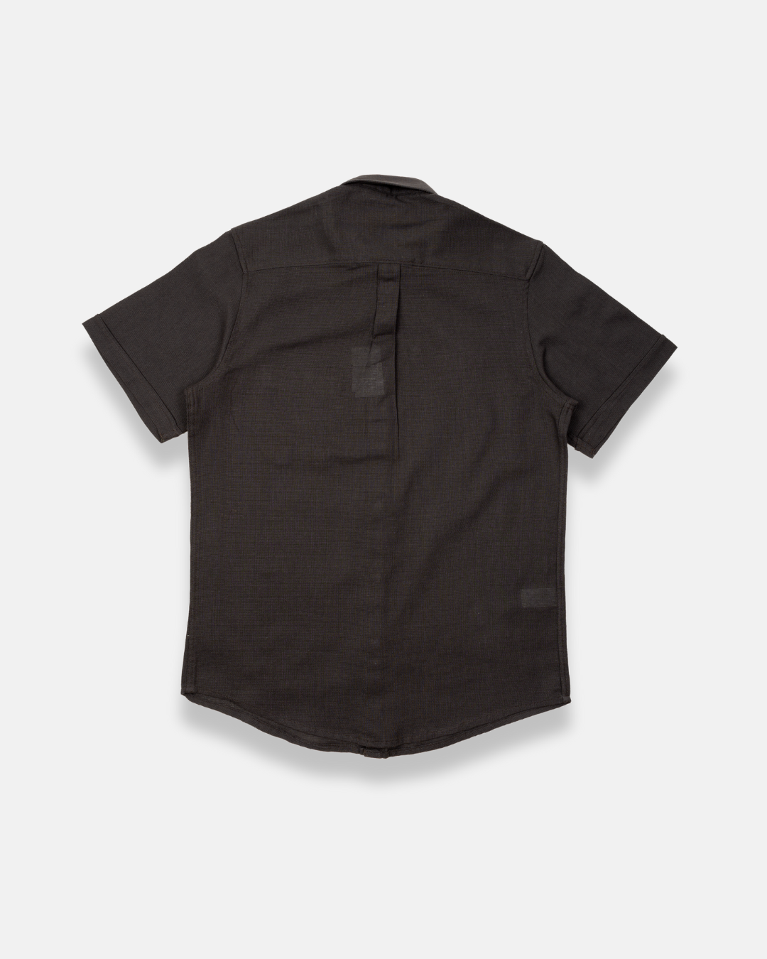 Camisa manga corta gris textura
