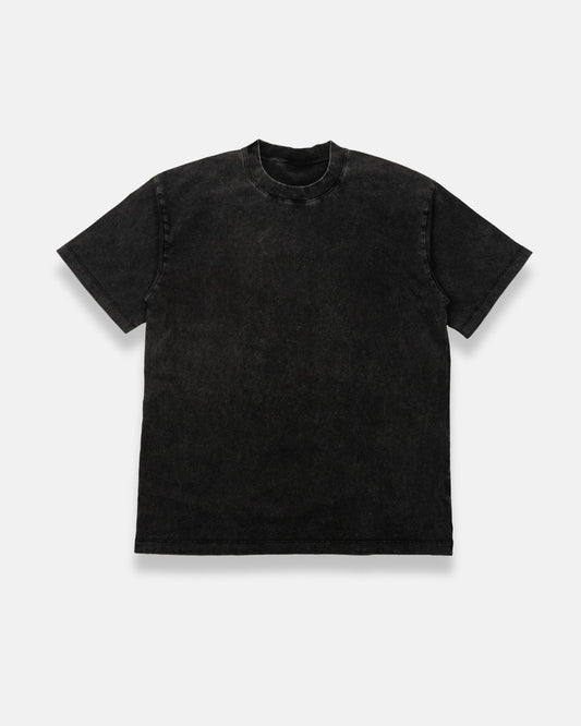 Playera hombre acidwash negro